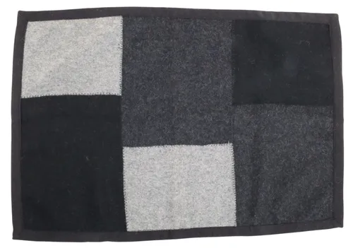Grey & Black Wool Placemat