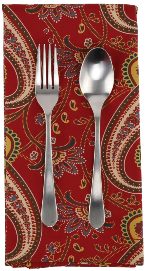 Red Wine Paisley Pattern Napkin