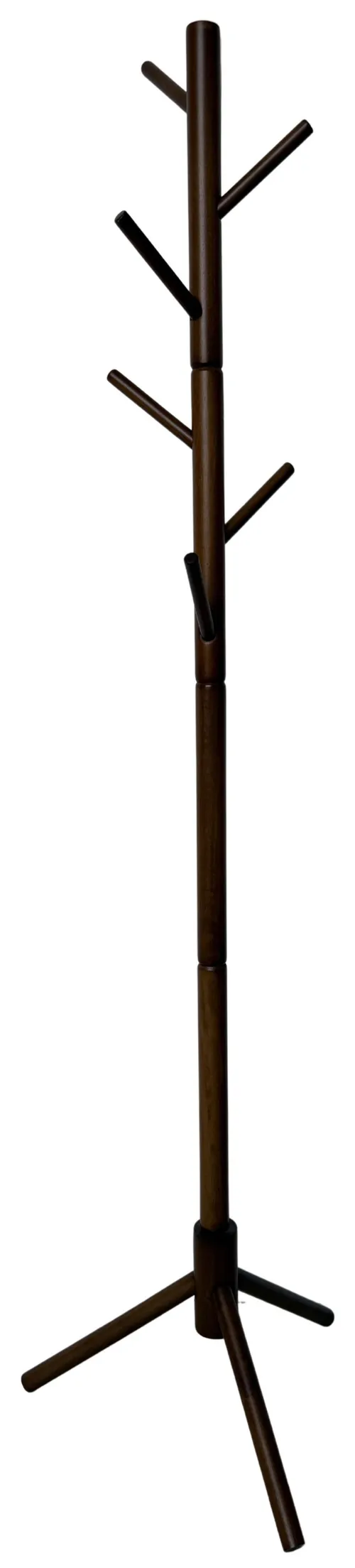 Dark Wood Freestanding Coat Rack