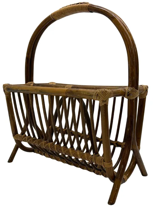 Bent Bamboo Magazine Holder
