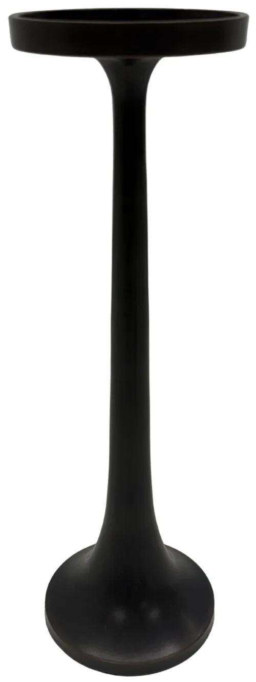 Matte Bronze Metal Candle Holder - Large