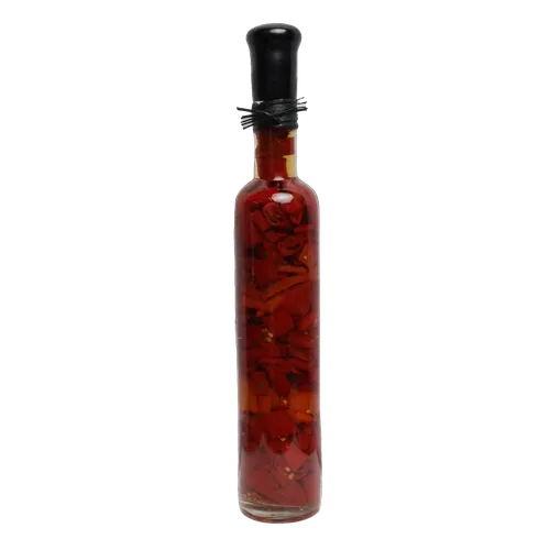 Decorative Tall Cylinder Infused Oil Bottle