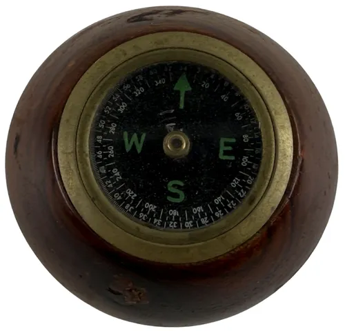 Wood & Brass Compass