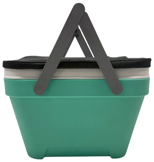 Mint Green & Grey Cooler With Handles