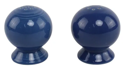 Medium Blue Ceramic Salt & Pepper Set