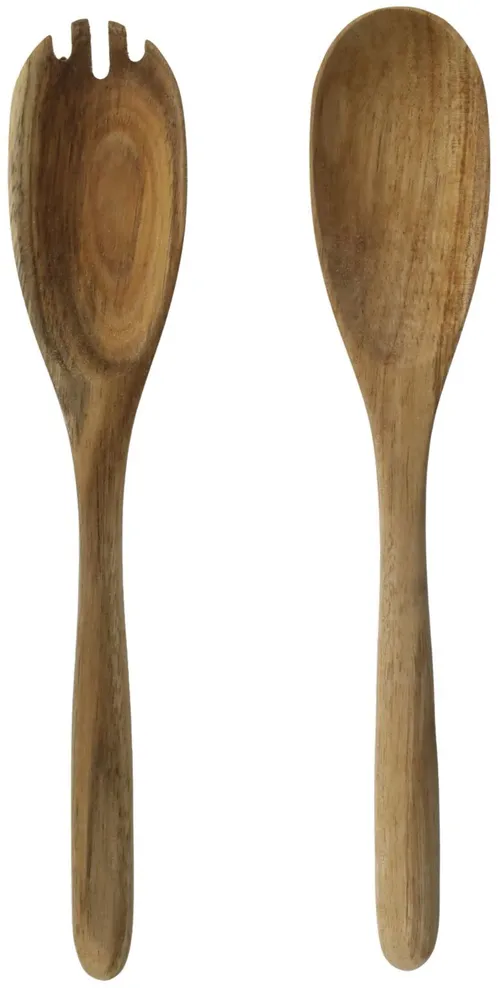 Natural Wood Serving Utensil Set