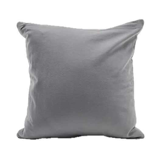 Stormcloud Grey Puffy Bands With Solid Grey Back Throw Pillow