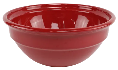 Red Stoneware Mixing Bowl - Medium