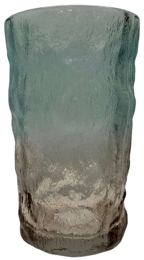 Gradient Peach & Green Textured Drinking Glass