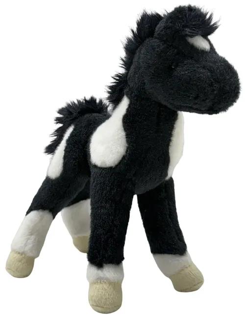 White & Black Horse Plush Stuffed Animal