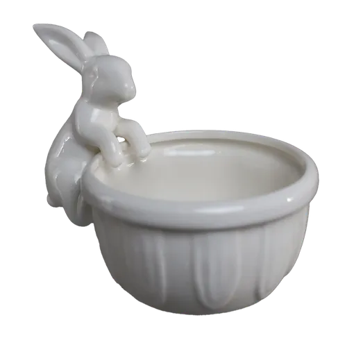 White Busy Bunny Small Bowl