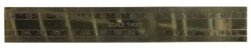 Brass Scale Ruler