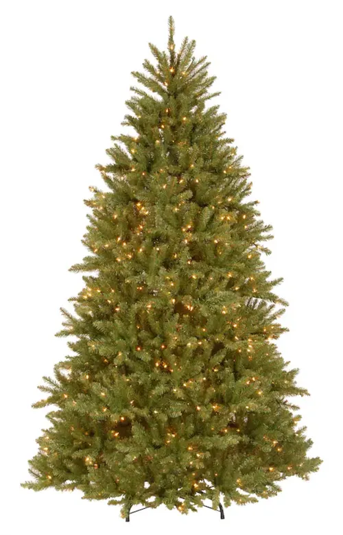 7.5' Prelit Clear Bulb Artificial Christmas Tree