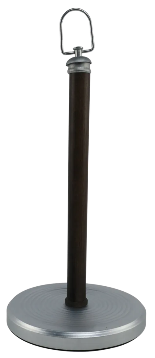 Wood & Metal Paper Towel Holder