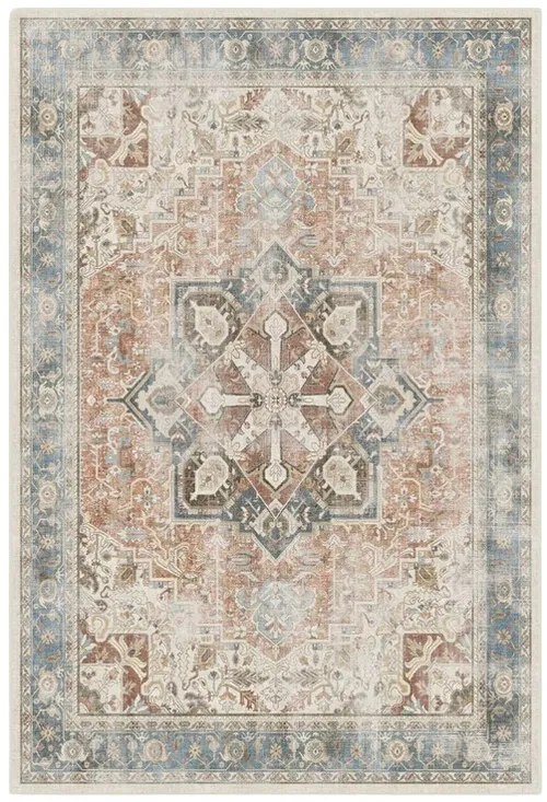 Distressed Coral Persian Area Rug 8' W x 9'11