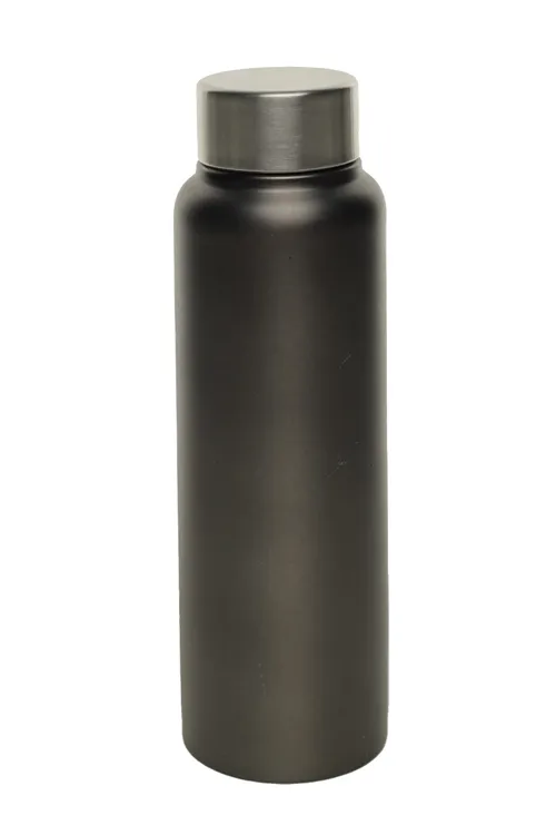 Matte Battleship Grey Metallic Water Bottle
