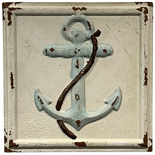 Nautical Anchor Metal Wall Panel