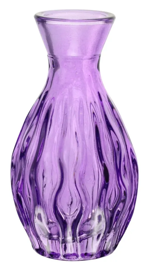 Purple Clear Glass Vase Collection - M