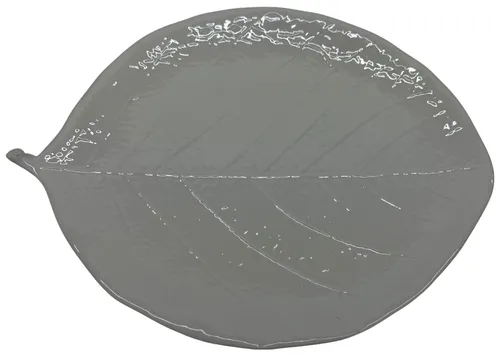White Ceramic Leaf Serving Platter