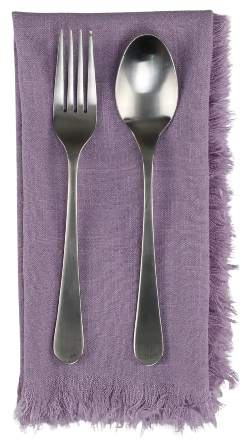 Lilac Napkin With Fringe Trim