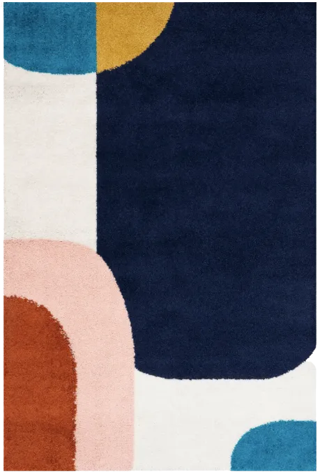 Colourful Shapes Area Rug 6'7