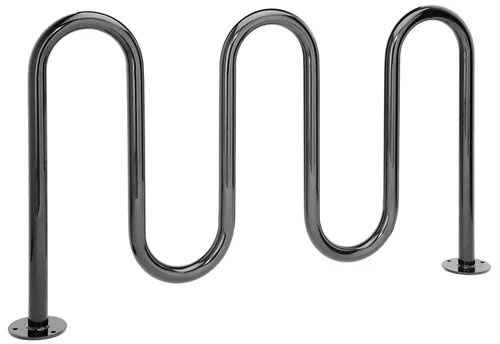 Black Metal Wave Bike Rack