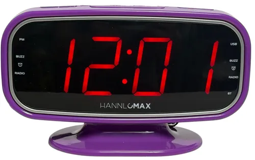 Purple Digital Alarm Clock