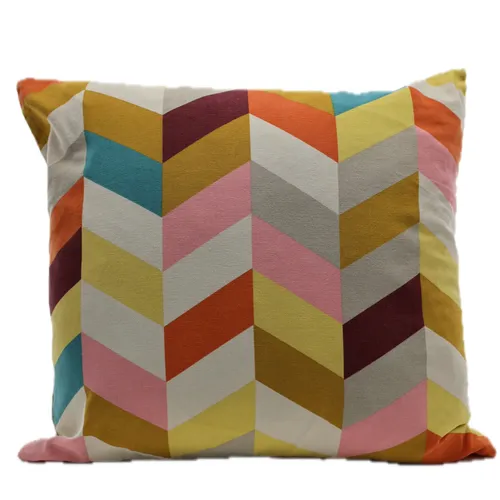 Coloured Chevrons Throw Pillow