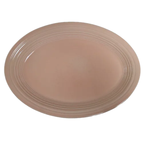 Peach Oval Serving Platter