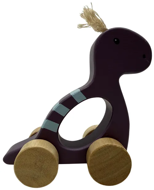 Purple Dinosaur Push Toy