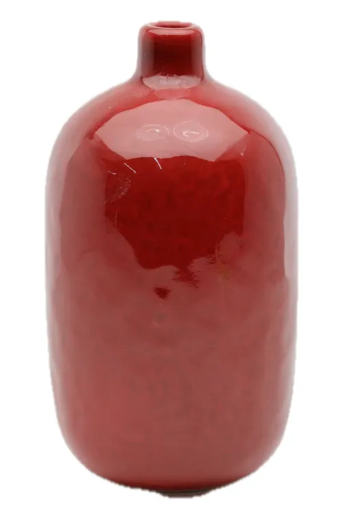 Pomegranate Oval Ceramic Bud Vase