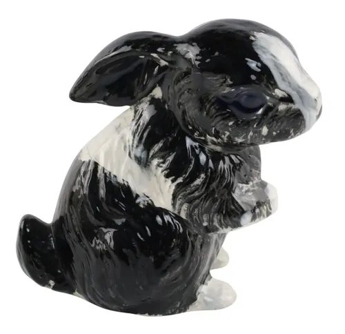 Black & White Ceramic Rabbit