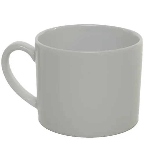 Short White Ceramic Mug