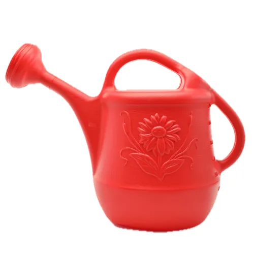 Red Plastic Watering Can