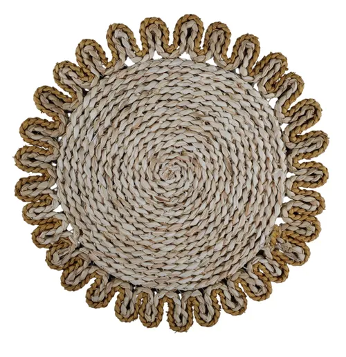 Natural Grass Round Sun Placemat