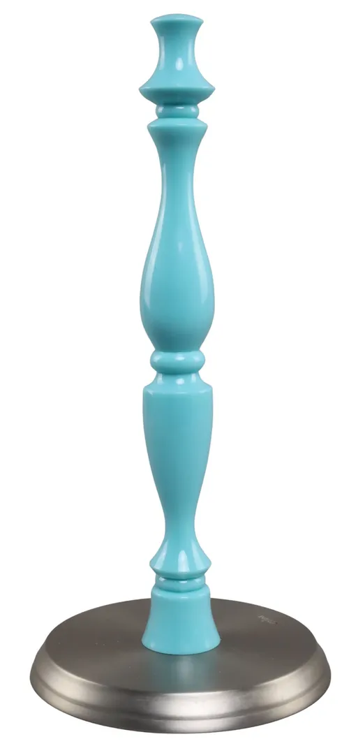 Silver & Blue Paper Towel Holder