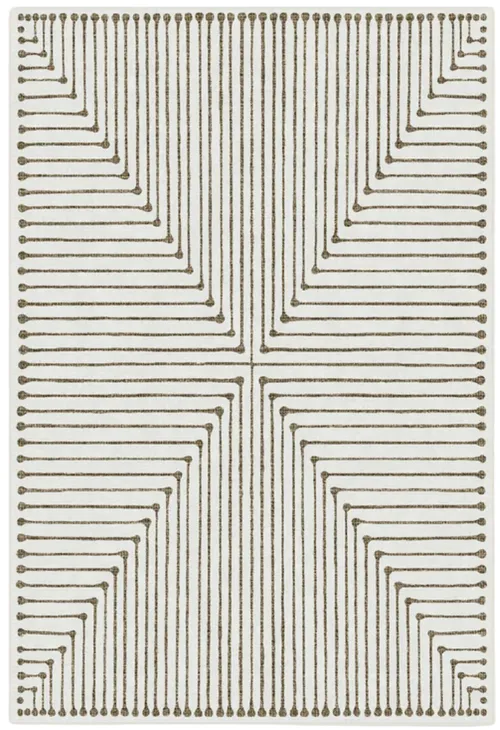 Camel Inkdrop Area Rug 8'W x 10'L