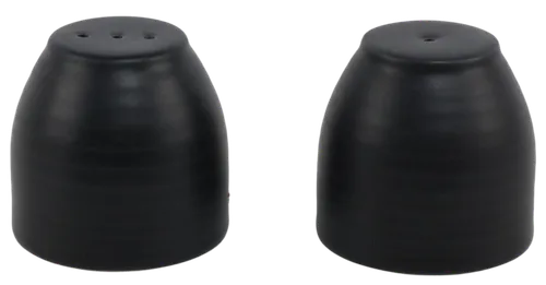 Matte Black Ceramic Salt & Pepper Set