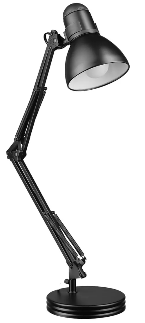 Black Swing Arm Desk Lamp