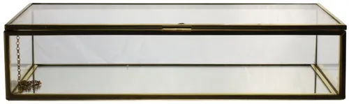 Clear Glass & Gold Display Box