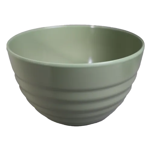Sprucestone Green Broad Band Plastic Mixing Bowl