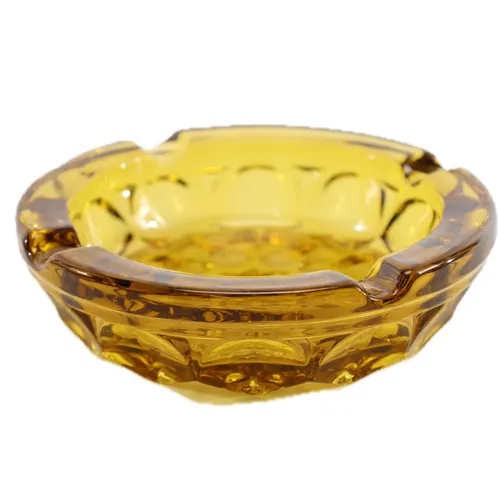 Amber Crystal Ashtray
