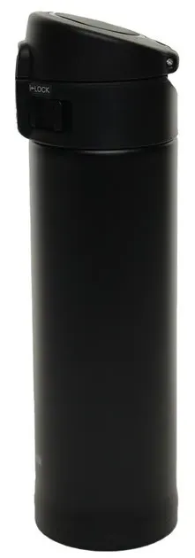 Matte Ebony Black Metal Thermos