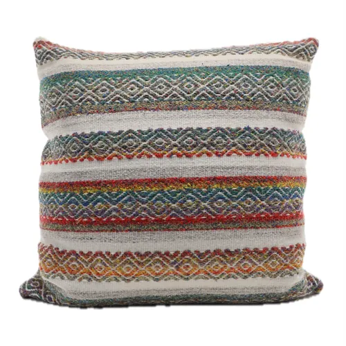Multicolour Alpaca Baja Pattern Throw Pillow
