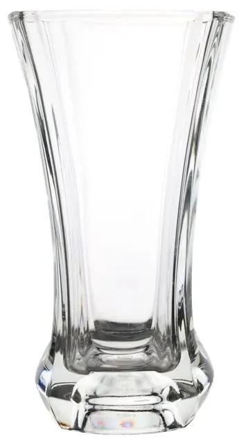 Clear Glass Squared Rectangular Vase