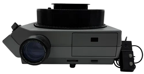 Grey Slide Projector With Remote Controller