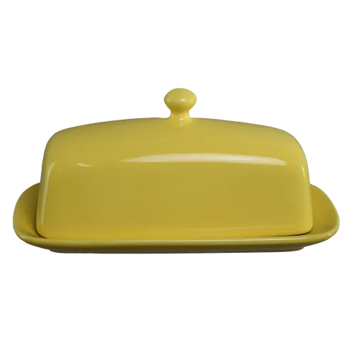 Canary Yellow Butter Dish