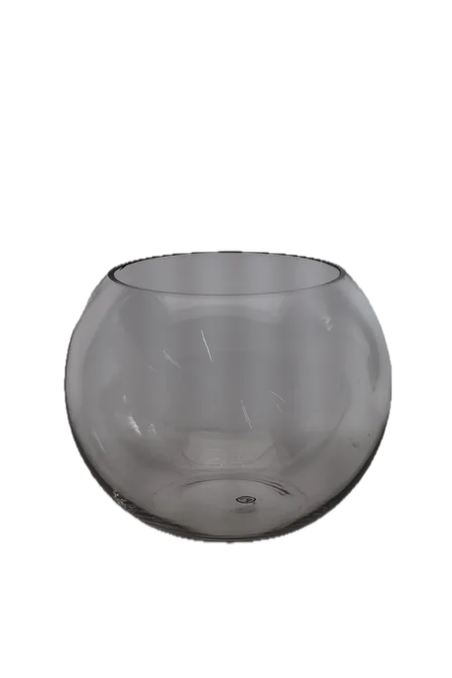 Small Clear Glass Fish Bowl Vase