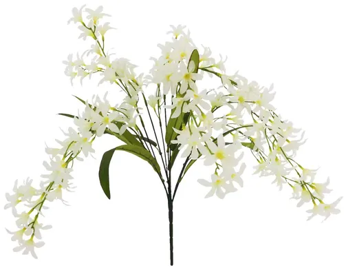 White Wildflower Bush Stem