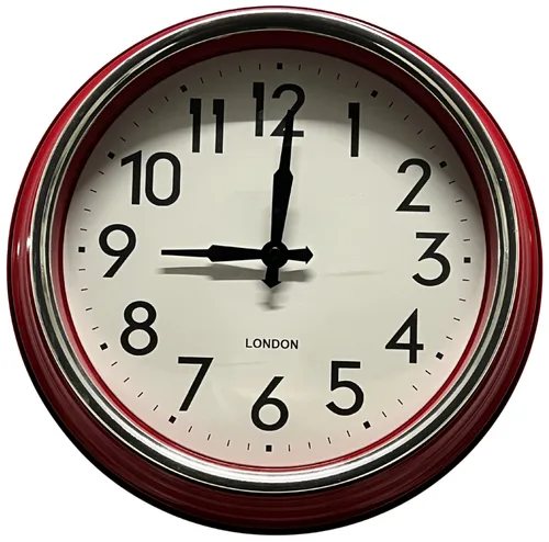 Red Wall Clock